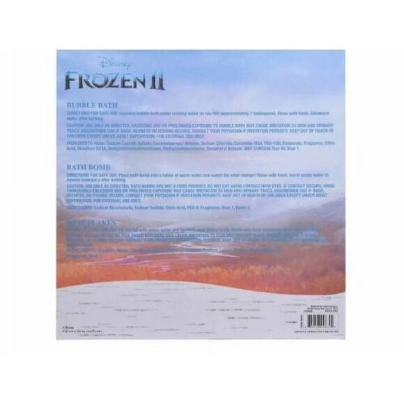 Disney Frozen II Floating Snowflake Bubble Bath Set Anna Elsa Berry Scent - Picture 2 of 6